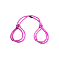 Cotton Cuffs With Adjustable Knots Pink