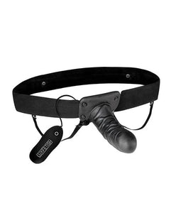 Lux Fetish Unisex Vibrating Hollow Strap-on Dildo
