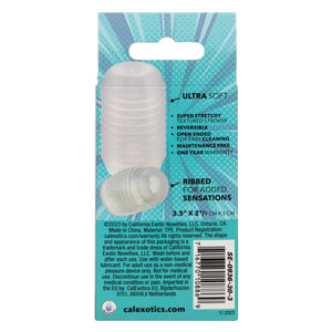 Pop Sock Ribbed Clear