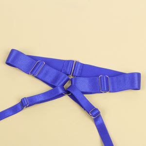 Blue Strappy Mesh Bodysuit (20-22) 5xl