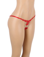 Load image into Gallery viewer, Red Floral G-string &amp; Bead (14-16) 3xl
