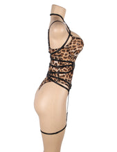 Load image into Gallery viewer, Leopard Print Strappy Bodysuit(12-14) Xl
