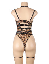 Load image into Gallery viewer, Leopard Print Strappy Bodysuit(12-14) Xl
