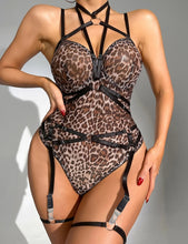 Load image into Gallery viewer, Leopard Print Strappy Bodysuit(12-14) Xl
