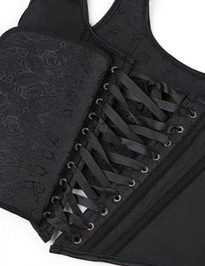 Black Corset 9 Pieces Plastic Bones (8-10) M