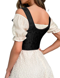 Black Corset 9 Pieces Plastic Bones (8-10) M