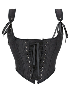 Black Corset 9 Pieces Plastic Bones (8-10) M