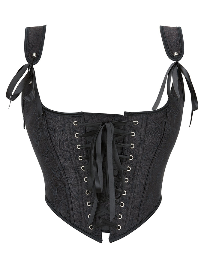 Black Corset 9 Plastic Bones (14-16) 2xl