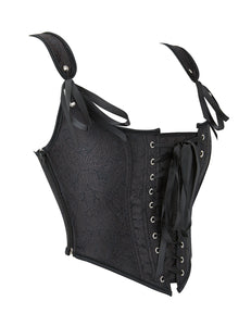Black Corset 9 Pieces Plastic Bones (8-10) M