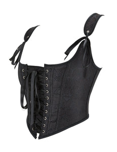 Black Corset 9 Pieces Plastic Bones (8-10) M
