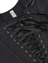 Load image into Gallery viewer, Black Corset 9 Pieces Plastic Bones (8-10) M
