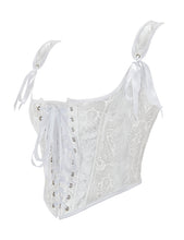 Load image into Gallery viewer, White Corset 9 Plastic Bones (14-16) 2xl
