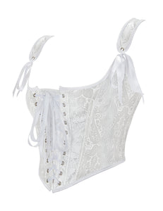 White Corset 9 Plastic Bones (16-18) 3xl