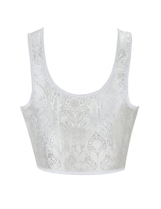 White Corset 9 Plastic Bones (16-18) 3xl