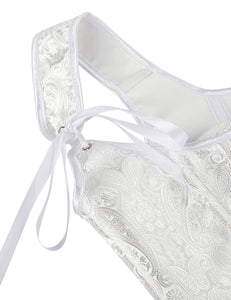 White Corset 9 Plastic Bones (16-18) 3xl