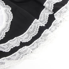 Load image into Gallery viewer, Black Pu Leather Mesh Maid Costume(10-12) L
