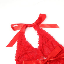 Load image into Gallery viewer, Red Lace Halter Gown (20-22) 4xl/5xl
