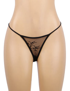 Black Eyelash Lace Push Up Nightdress(10-12) L