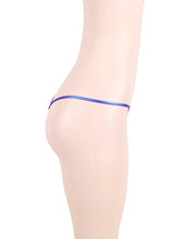 Load image into Gallery viewer, Micro Shiny G String Blue (16) 2xl
