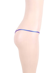 Micro Shiny G String Blue (16) 2xl