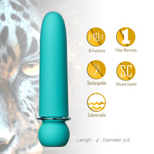 Load image into Gallery viewer, Maia Jaguar Bullet Vibrator Blue/green
