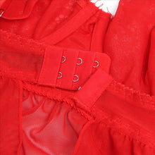 Load image into Gallery viewer, Push Up Babydoll Red Eyelash Lace (16-18) 3xl
