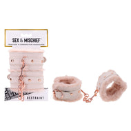 S & M Peaches N Creame Fur Handcuffs