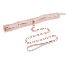 Load image into Gallery viewer, S &amp; M Peaches N Creame Fur Collar &amp; Leash
