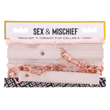 Load image into Gallery viewer, S &amp; M Peaches N Creame Fur Collar &amp; Leash
