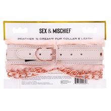 Load image into Gallery viewer, S &amp; M Peaches N Creame Fur Collar &amp; Leash
