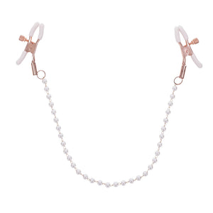 S & M Peaches N Creame Pearl Nipple Clamps