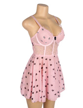 Load image into Gallery viewer, Pink Babydoll W Hearts (12-14) Xl
