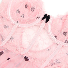 Load image into Gallery viewer, Pink Babydoll W Hearts (8-10) M
