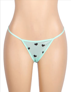 Green Babydoll W Hearts (12-14) Xl
