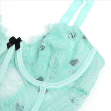 Load image into Gallery viewer, Green Babydoll W Hearts  (8-10) M
