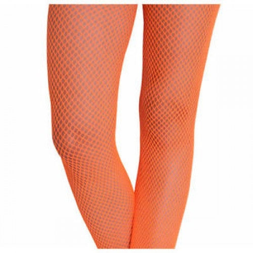 Fishnet Pantyhose Neon Orange