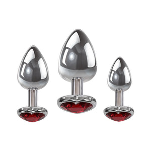 Three Hearts Gem Anal Plug Set