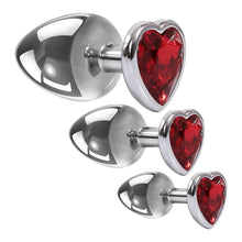 Load image into Gallery viewer, Three Hearts Gem Anal Plug Set
