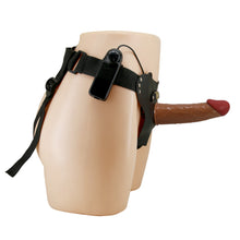 Load image into Gallery viewer, Universal Strap-on Harness Vibrating Stark 6.9&quot; Tan
