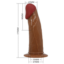 Load image into Gallery viewer, Universal Strap-on Harness Vibrating Stark 6.9&quot; Tan
