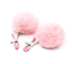 Pom Pom Nipple Clamps Pink