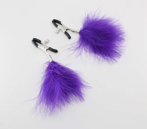 Feather Nipple Clamps Purple