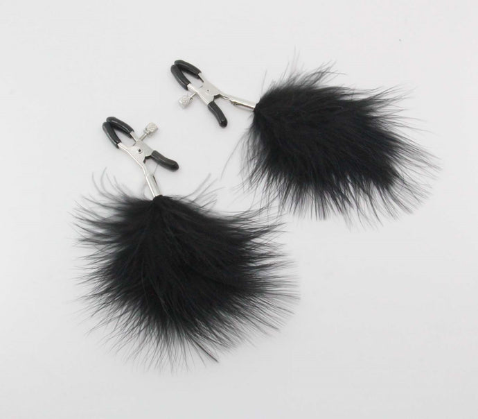 Feather Nipple Clamps Black