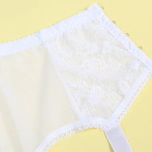 Load image into Gallery viewer, White Lace Garter Panty (12-14) Xl
