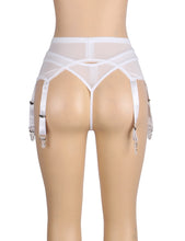 Load image into Gallery viewer, White Lace Garter Panty (12-14) Xl
