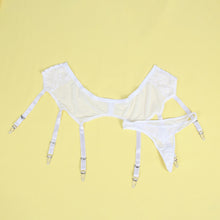 Load image into Gallery viewer, White Lace Garter Panty (12-14) Xl
