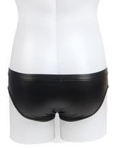 Load image into Gallery viewer, Black Pu Leather Rivet Men Brief(2xl)
