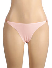 Load image into Gallery viewer, Seamless G-string Pink W/ Rings (10-12) L
