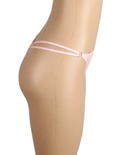 Load image into Gallery viewer, Seamless G-string Pink W/ Rings (12-14) Xl
