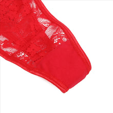 Load image into Gallery viewer, Red Lace Thong Love (14-16)2xl
